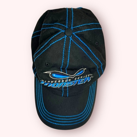 Matthews McPherson Series Monster Bow Hunting Ball Cap Hat Adult Black & Blue - Picture 2 of 5